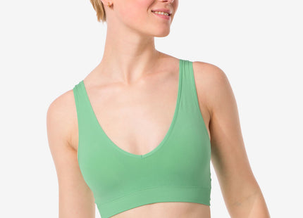 preformed top without underwire seamless green