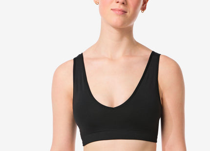 preformed top without underwire seamless black