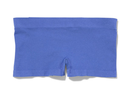 women's shorts rib seamless cobalt blue