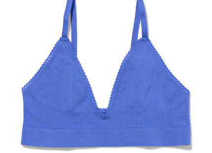 bralette textuur naadloos kobaltblauw