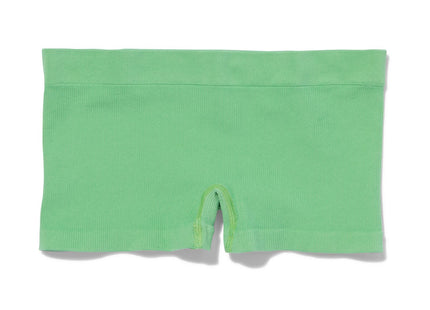 women's shorts rib seamless green