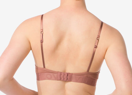 women's thong cotton everyday light brown