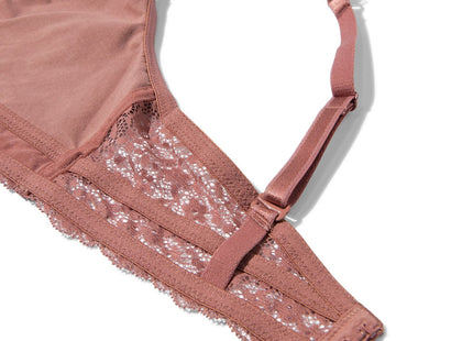 bralette lace light brown