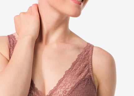 bralette lace light brown