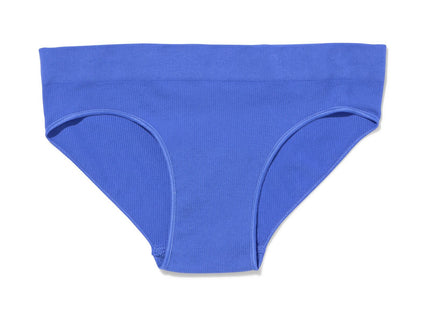 ladies hipster rib seamless cobalt blue