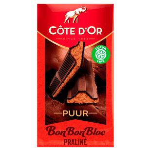 Côte d'Or BonBonBloc dunkle Pralinenschokoladentafel