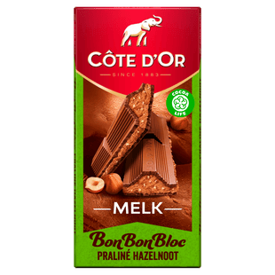 Côte d'Or BonBonBloc chocolade praliné hazelnoot