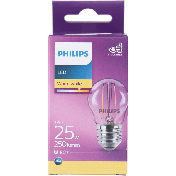 Philips LED filament kogel 25W E27 box