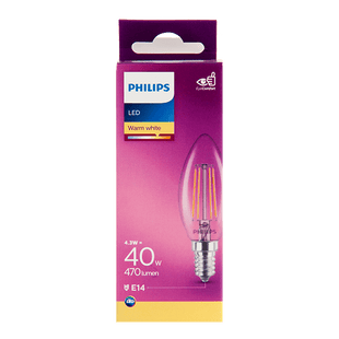 Philips LED filament kaars 40W E14 box  Dutchshopper