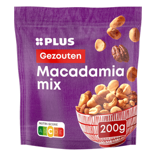 Macadamia mix gezouten gebrand