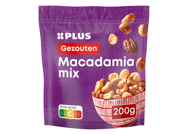 Macadamia mix gezouten gebrand
