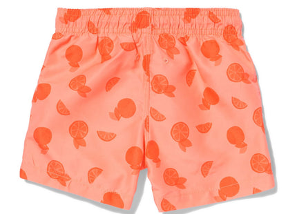 children's swim trunks oranges coral