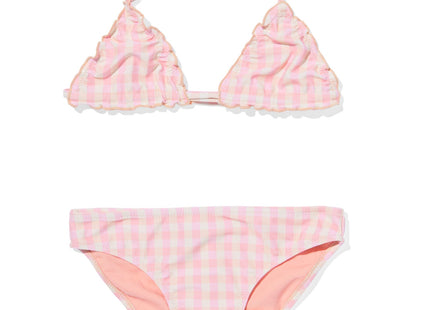 kinder bikini met ruiten roze  Dutchshopper