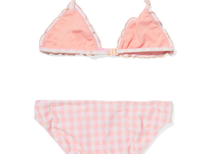 kinder bikini met ruiten roze  Dutchshopper