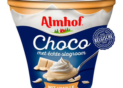 Almhof Choco with white vanilla whipped cream
