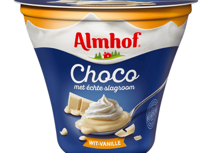 Almhof Choco met slagroom wit-vanille