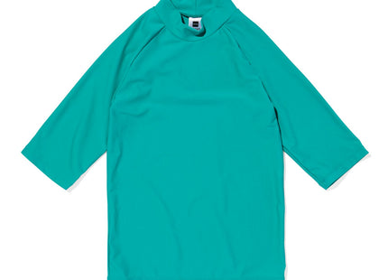 children's UV swim shirt with UPF50 green