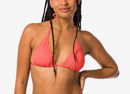 dames triangel bikinitop koraal