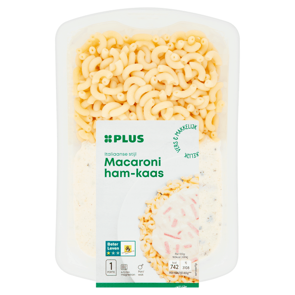 Macaroni with ham and cheese