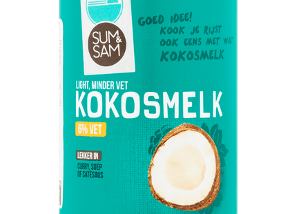 Sum and Sam Coconut Milk 6% fat