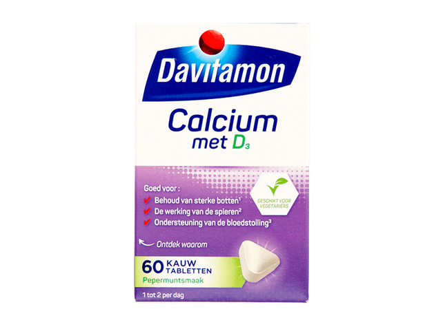 Davitamon Vitamine Calcium + D Mint