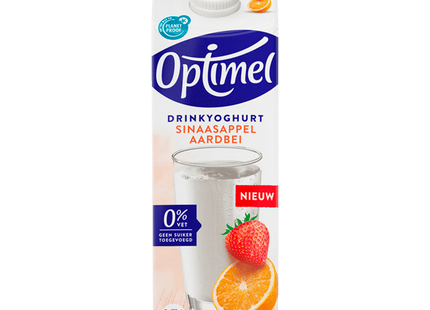 Optimel Drink Sinaasappel / Aardbei 0% vet