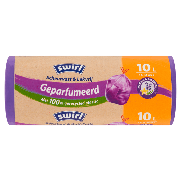 Swirl Tretmülleimerbeutel Vanille-Lavendel Zugband 10L