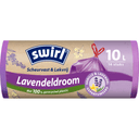 Swirl Pedal Bin Bag Vanilla-Lavender Drawstring 10L