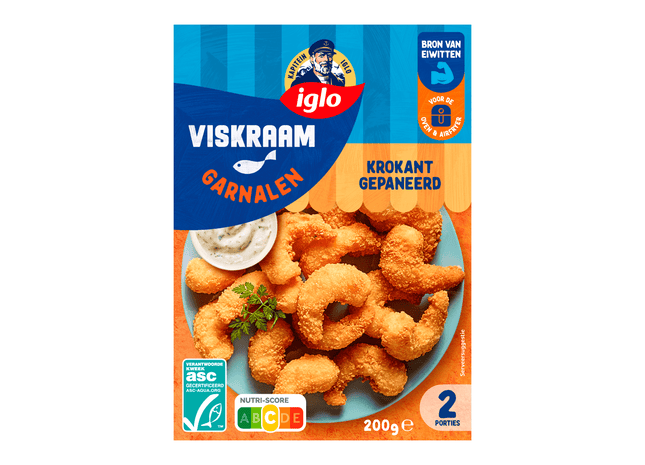 Iglo Viskraam Gebakken Garnalen Kro