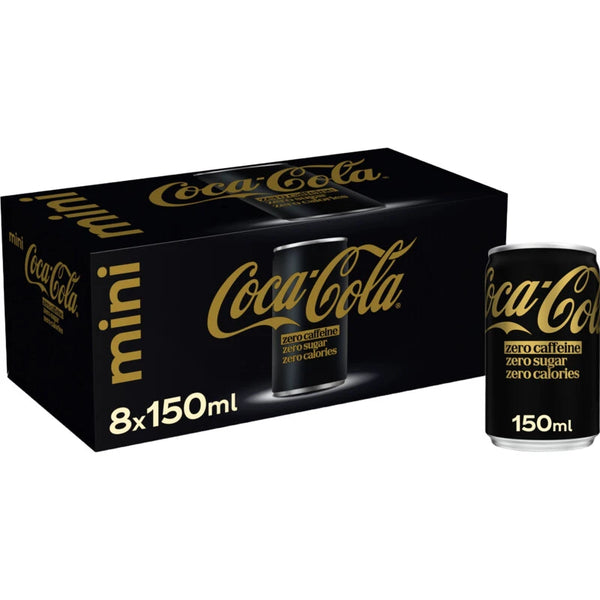 Coca-Cola Zero caffeine-free zero sugar mini 8-pack