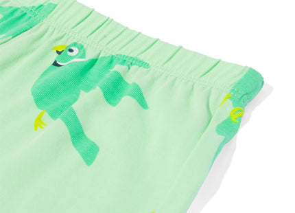 kindershortama katoen stretch vogels  groen  Dutchshopper