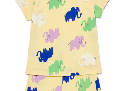 kinder shortama katoen olifant geel  Dutchshopper