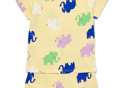 kinder shortama katoen olifant geel  Dutchshopper