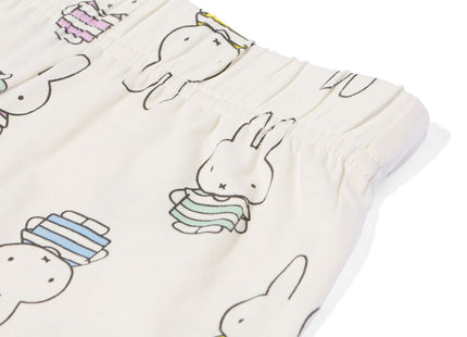 Miffy children's shorts in cotton stretch with off-white doll nightshirt