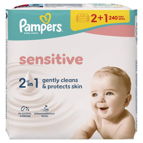 Pampers Sensitive Tücher 2+1