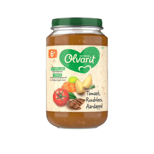 Olvarit 6+ Mon. Tomate Rind Kartoffel Karotte