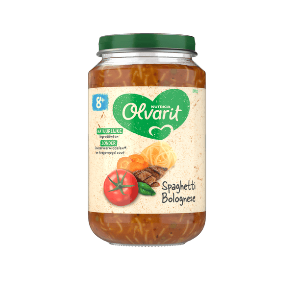 Olvarit 8+ Monate Spaghetti Bolognese