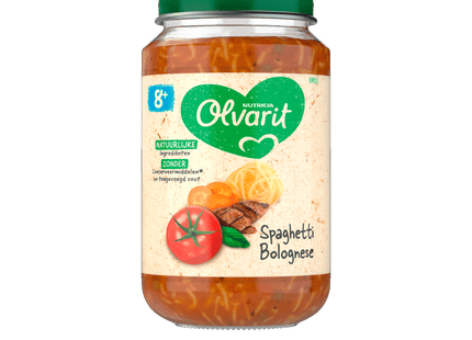 Olvarit 8+month Spaghetti Bolognese