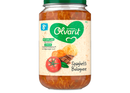 Olvarit 8+Monate Spaghetti Bolognese