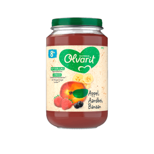 Olvarit 8+Monate Apfel Erdbeere Banane