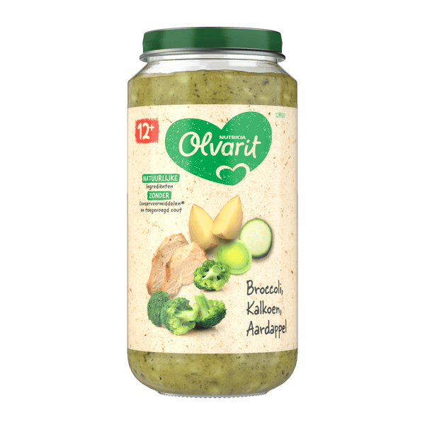 Olvarit 12+ Monate Brokkoli Truthahn Kartoffel
