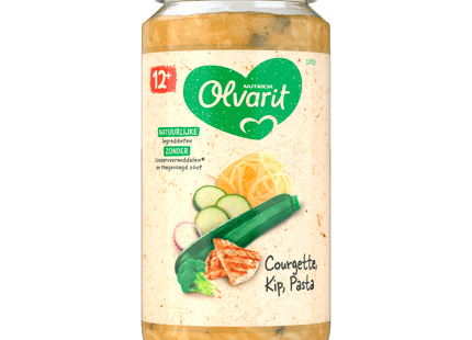 Olvarit 12+ months Zucchini Chicken Pasta