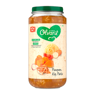 Olvarit 12+mnd Pompoen Kip Pasta