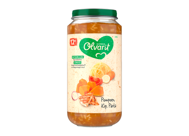 Olvarit 12+mnd Pompoen Kip Pasta