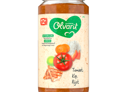 Olvarit 12+ months Tomato Chicken Rice