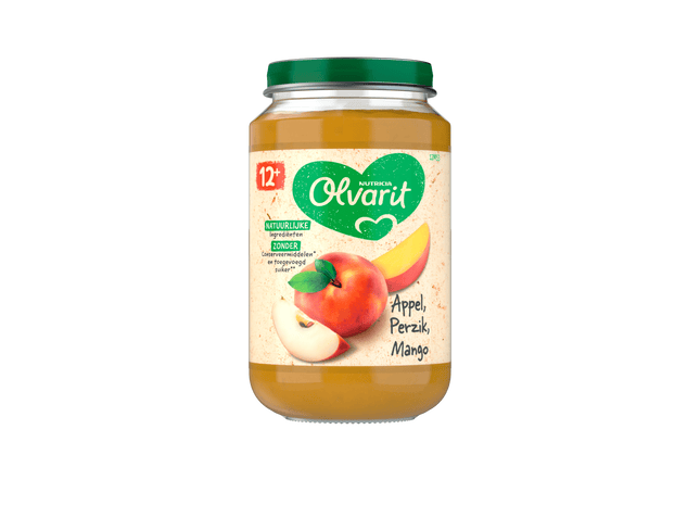 Olvarit 12+ Monate Apfel-Pfirsich-Mango