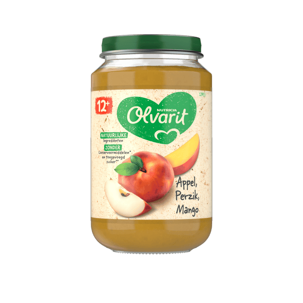 Olvarit 12+ Monate Apfel Pfirsich Mango