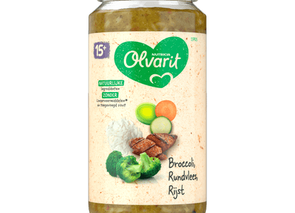 Olvarit 15+ months Broccoli Beef Rice