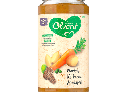 Olvarit 15+ months Carrot Veal Potato