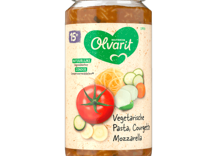 Olvarit 15+mnd Pasta Courgette Mozzarella